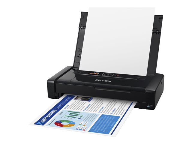 Epson WorkForce WF-110W - Printer - colour - ink-jet - A4 - 5760 x 1440 dpi - up to 7 ppm (mono) / up to 4 ppm (colour) - capacity: 20 sheets - USB 2.0, Wi-Fi(n)