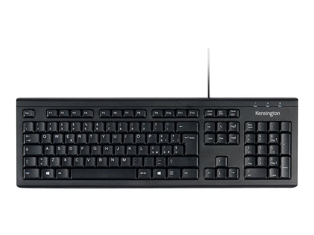 Kensington ValuKeyboard - Keyboard - USB - Italian - black