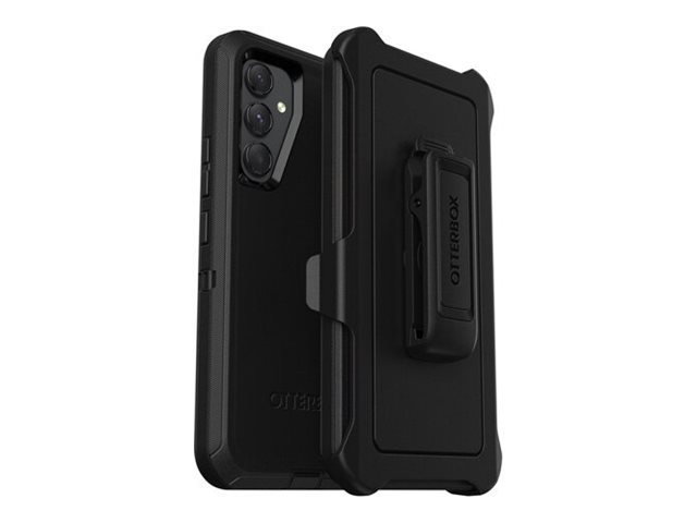 OtterBox Defender Series - Back cover for mobile phone - rugged - polycarbonate, synthetic rubber - black - for Samsung Galaxy A54