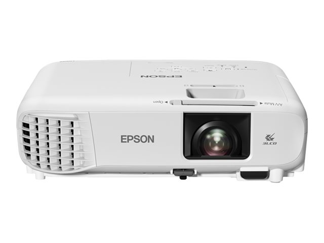 Epson EB-W49 - 3LCD projector - portable - 3800 lumens (white) - 3800 lumens (colour) - WXGA (1280 x 800) - 16:10 - LAN - white