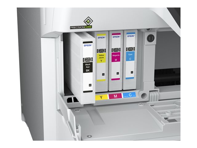 Epson WorkForce Pro WF-C8690D3TWFC - Multifunction printer - colour - ink-jet - A3 (media) - up to 22 ppm (copying) - up to 24 ppm (printing) - 1835 sheets - 33.6 Kbps - Gigabit LAN, USB host, NFC, USB 3.0, USB 2.0 host, Wi-Fi(ac)