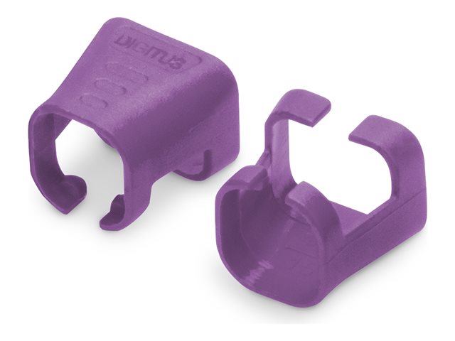 Color clips for RJ45 plugs color violet
