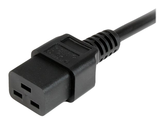 StarTech.com 2m Computer Power Cord BS1363 to IEC 320 C19 - Power cable - IEC 60320 C19 to BS 1363 (M) - 2 m - black