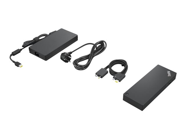 Lenovo ThinkPad Thunderbolt 4 WorkStation Dock - Port replicator - Thunderbolt 4 - 2 x DP, HDMI, 2 x Thunderbolt - 1GbE - 300 Watt - Campus