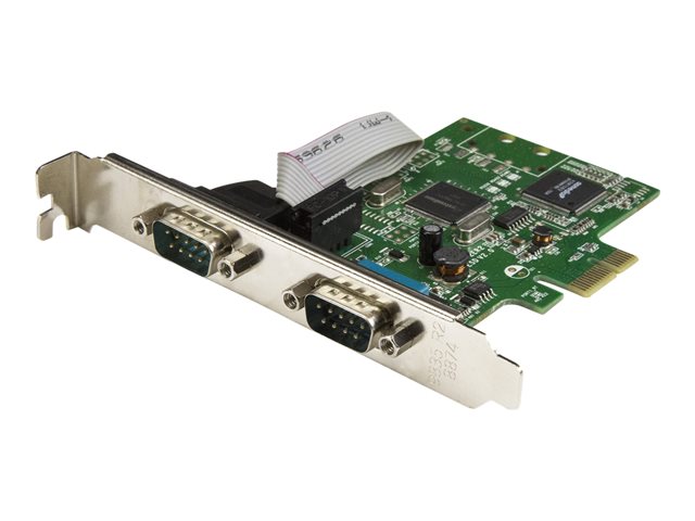 StarTech.com 2-Port PCI Express Serial Card with 16C1050 UART - RS232 Low Profile Serial Card - PCI Serial Card (PEX2S1050) - Serial adapter - PCIe low profile - RS-232 x 2