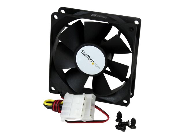 StarTech.com 80x25mm Dual Ball Bearing Computer Case Fan w/ LP4 Connector - computer case Fan - 80mm Fan - pc Fan (FANBOX) - System fan kit - 80 mm
