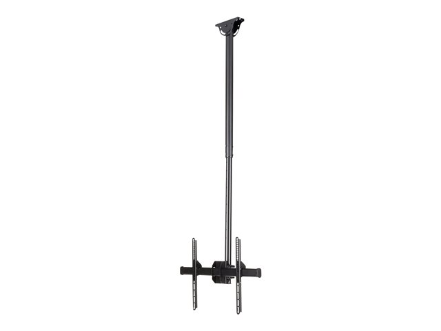 StarTech.com Ceiling TV Mount - 3.5' to 5' Pole - Full Motion - Supports Displays 32? to 75\" - For VESA Mount Compatible TVs (FLATPNLCEIL) - Bracket - for flat panel - steel - black - screen size: 32\"-75\" - ceiling mountable - for P/N: HDMIPLATE
