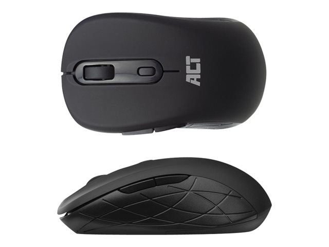 Muis - rechts- en linkshandig - optisch - 4 knoppen - draadloos - 2.4 GHz - USB draadloze ontvanger - zwart - hangdoos