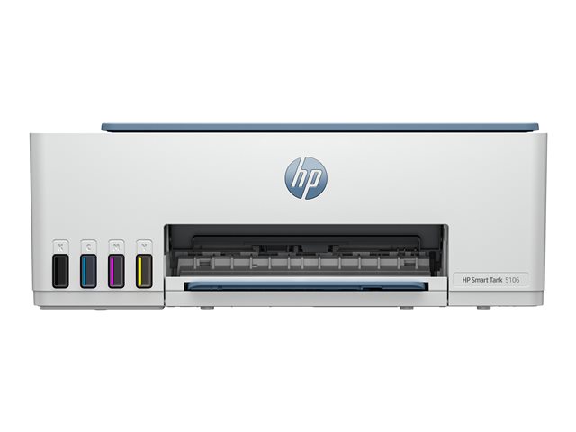 HP Smart Tank 5106 All-in-One - Multifunction printer - colour - ink-jet - refillable - Legal (216 x 356 mm) (original) - A4/Legal (media) - up to 10 ppm (copying) - up to 12 ppm (printing) - 100 sheets - USB 2.0, Wi-Fi(n), Bluetooth