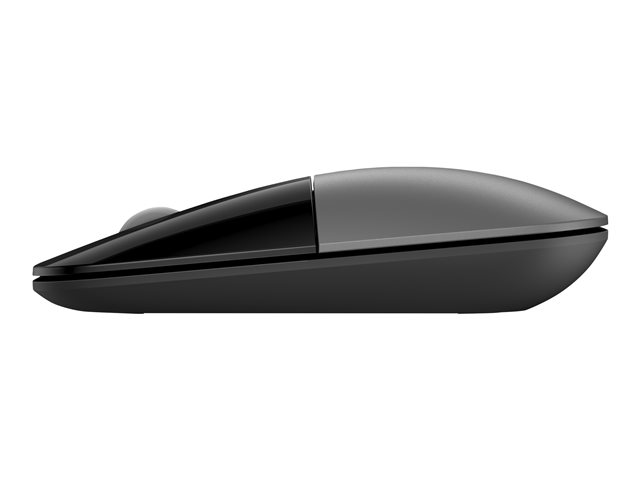 HP Z3700 - Mouse - optical - 3 buttons - wireless - Bluetooth 5.0, 2.4 GHz - USB wireless receiver - dual silver