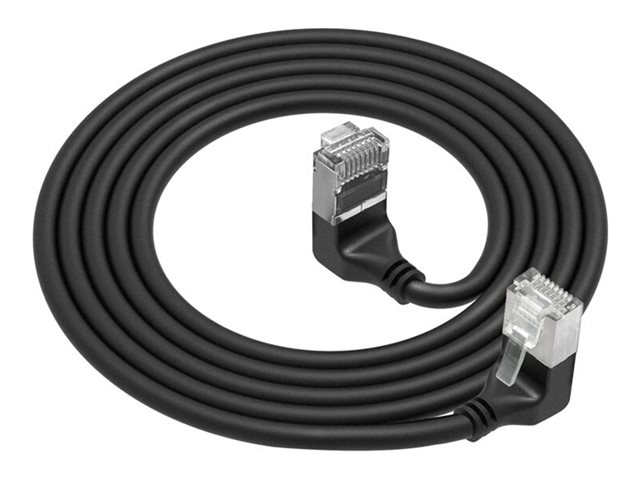 CAT6A UFTP SL U/D-ANG BK 3.00M. 1 stk