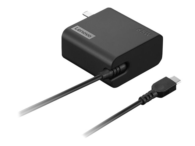 Lenovo - USB-C power adapter - AC 100-240 V - 65 Wh - Europe - black