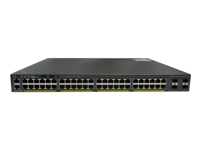 Cisco Catalyst 2960X-48FPS-L - Switch - Managed - 48 x 10/100/1000 (PoE+) + 4 x Gigabit SFP - desktop, rack-mountable - PoE+ (740 W)