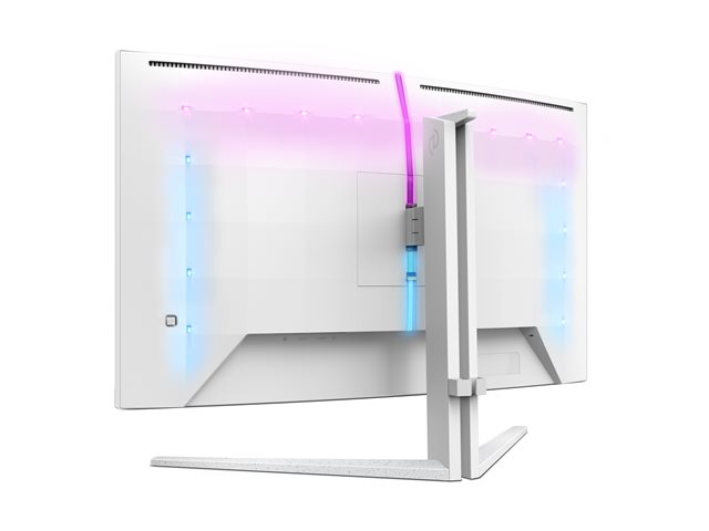 Philips Evnia 5000 32M2C5501 - LED monitor - gaming - curved - 32\" (31.5\" viewable) - 2560 x 1440 QHD @ 180 Hz - Fast VA - 3500:1 - HDR10 - 0.5 ms - 2xHDMI, DisplayPort - white