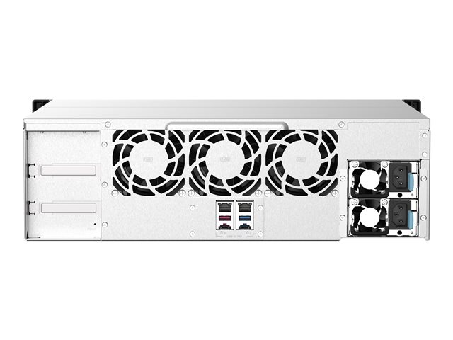 QNAP TS-1673AU-RP - NAS server - 16 bays - rack-mountable - SATA 6Gb/s - RAID RAID 0, 1, 5, 6, 10, JBOD, 5 hot spare, 6 hot spare, 10 hot spare - RAM 16 GB - Gigabit Ethernet / 2.5 Gigabit Ethernet - iSCSI support - 3U