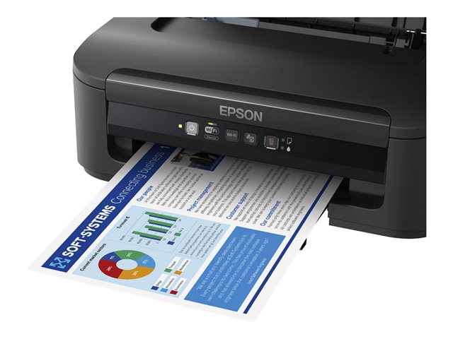 Epson WorkForce WF-2110W - Printer - colour - ink-jet - A4/Legal - 5760 x 1440 dpi - up to 9 ppm (mono) / up to 4.7 ppm (colour) - capacity: 100 sheets - USB 2.0, LAN, Wi-Fi(n)