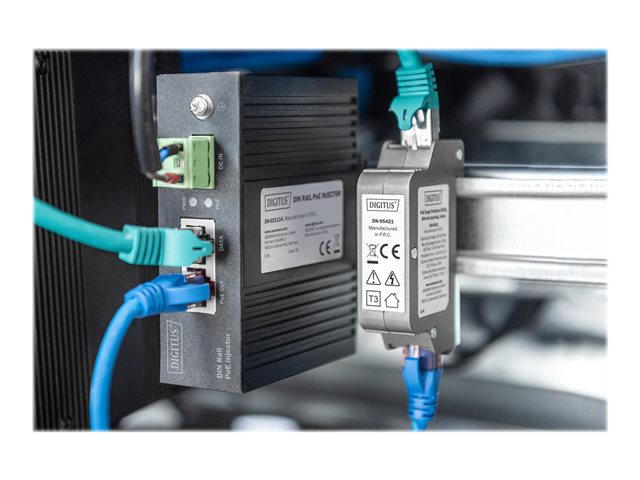 Indoor DIN PoE surge protector