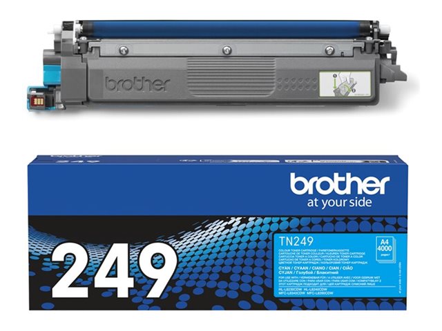 Brother TN249C - Super High Yield - cyan - original - box - toner cartridge - for Brother HL-L8240CDW, MFC-L8390CDW
