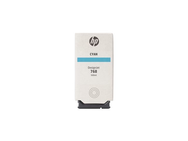HP 768 - 500 ml - cyan - original - DesignJet - ink cartridge - for DesignJet XL 3800, 3800 PostScript