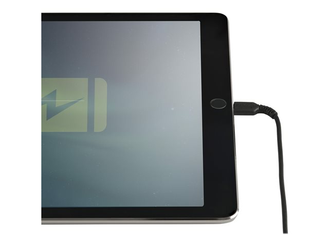 StarTech.com 12 in(30cm) Durable Black USB-A to Lightning Cable, Heavy Duty Rugged Aramid Fiber USB Type A to Lightning Charger/Sync Power Cord, Apple MFi Certified iPad/iPhone 12 Pro Max - iPhone 7/8/11/11 Pro - Lightning cable - USB male to Lightning male - 30 cm - black