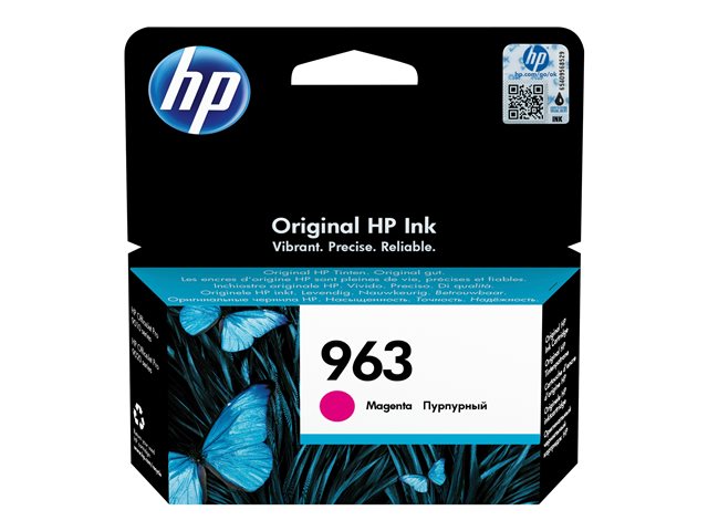 HP 963 - 10.77 ml - magenta - original - ink cartridge - for Officejet 9012, Officejet Pro 90XX