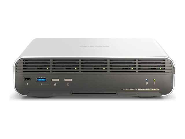 QNAP TBS-H574TX - NAS server - 5 bays - RAID JBOD, RAID 0, 1, 10, 5, 50, 6, 60, 60 hot spare - RAM 12 GB - 2.5 Gigabit Ethernet / 10 Gigabit Ethernet - iSCSI support
