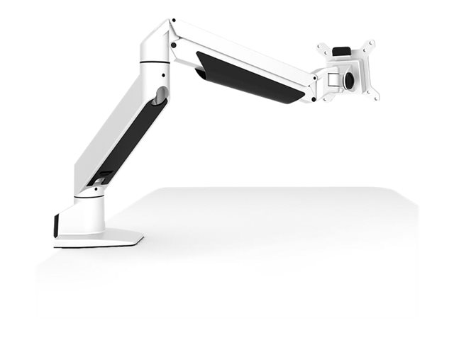 Compulocks Reach VESA Counter Top Articulating Double Jointed Monitor Arm in White - Mounting kit (monitor arm, desk clamp mount, VESA mount bracket) - articulating - for LCD display - white