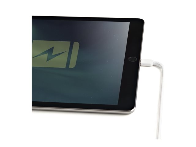 StarTech.com 6 in(15cm) Durable White USB-A to Lightning Cable, Heavy Duty Rugged Aramid Fiber USB Type A to Lightning Charger/Sync Power Cord, Apple MFi Certified iPad/iPhone 12 Pro Max - iPhone 7/8/11/11 Pro - Lightning cable - USB male to Lightning male - 15 cm - white