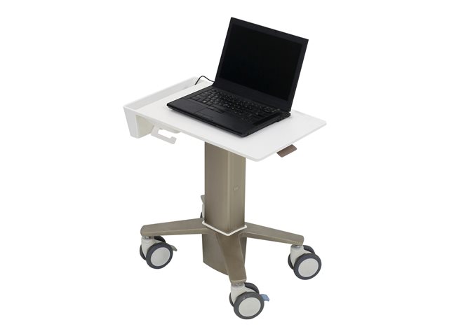 Ergotron CareFit - Cart - Slim - for notebook - aluminium, high-grade plastic, zinc-plated steel - white, warm grey - screen size: up to 17.3\"