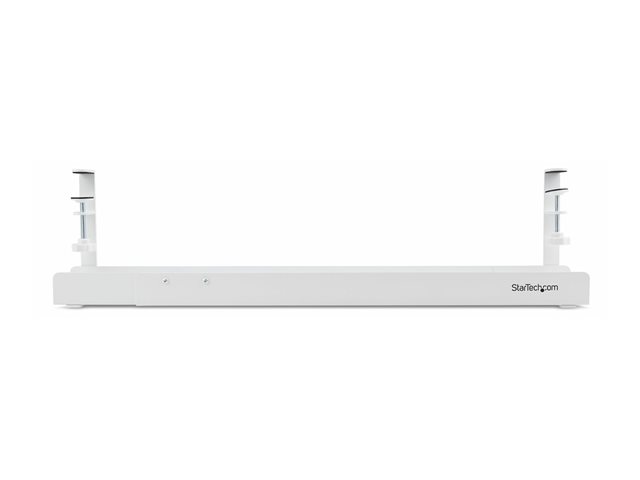 StarTech.com Under Desk Cable Management Tray, Clamp-on Installation - Cable management tray - under-desk mountable - white - 120 cm