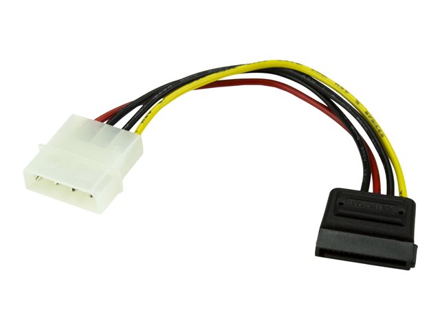 StarTech.com 6in 4 Pin LP4 to SATA Power Cable Adapter - LP4 to SATA - 6in LP4 to SATA Cable - 4 pin to SATA power - Power cable - SATA power (M) to 4 PIN internal power (M) - 0.2 m - for P/N: BRACKET125PTP, PEXUSB311AC3, PEXUSB312A1C1H, PEXUSB312A2C2V, PEXUSB314A2V2