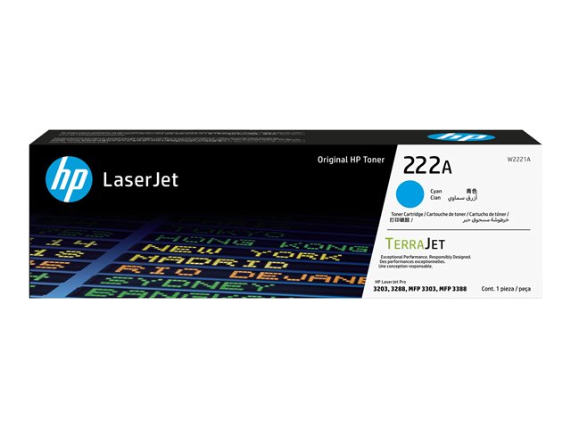 HP 222A Cyn LaserJet Toner Cartridge