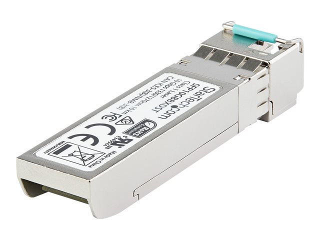 StarTech.com Dell EMC SFP-10G-BX10-U Compatible SFP+ Module, 10GBASE-BX-U, 10 Gigabit Ethernet Bi-Directional (BiDi) Fiber Single Strand SFP+, LC 10km, Mini GBIC Transceiver SFP+ Module - Lifetime Warranty (SFP10GBX10US) - SFP+ transceiver module (equivalent to: Dell EMC SFP-10G-BX10-U) - 10 GigE - 10GBase-BX10-U - LC single-mode - up to 10 km - 1270 nm / 1330 nm