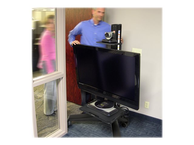 Ergotron Neo-Flex Mobile MediaCenter LD - Cart - Constant Force Technology - for LCD display - aluminium, steel, ABS plastic, zinc alloy, composite plastic - black - screen size: 27\"-60\"