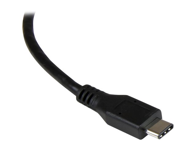 StarTech.com USB-C to Ethernet Gigabit Adapter - Thunderbolt 3 Compatible - USB Type C Network Adapter - USB C Ethernet Adapter (US1GC301AU) - Network adapter - USB-C - Gigabit Ethernet + USB 3.1 Gen 2 - black