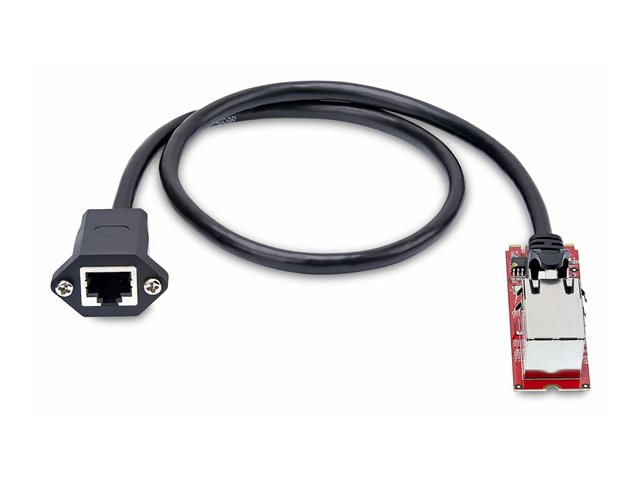 StarTech.com 1-Port 2.5GbE M.2 Network Card, Multi-Gigabit Speeds (2.5G/1G/100M/10M) - NBASE-T (802.3bz), PCIe Ethernet M.2 2280, B/M Key - NIC for SFFs/Desktop PCs, Includes 2ft Cat6 adapter, Full/Low Brackets (MR12GI-NETWORK-CARD) - Network adapter