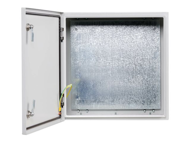 Eaton Tripp Lite Series SmartRack Outdoor Industrial Enclosure with Lock - NEMA 4, Surface Mount, Metal Construction, 18 x 18 x 10 in., Gray - Wall mount cabinet - industrial, locking - surface mountable - grey