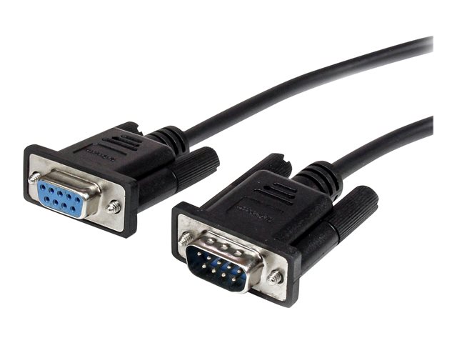 StarTech.com 3m Black Straight Through DB9 RS232 Serial Cable - DB9 RS232 Serial Extension Cable - Male to Female Cable (MXT1003MBK) - Serial extension cable - DB-9 (M) to DB-9 (F) - 3 m - black - for P/N: 1P3FPC-USB-SERIAL, IC232TTL, ICUSB2324I, ICUSB232D, ICUSB232IS, ICUSB232V2