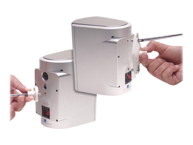 Neomounts SPEAKER-W100 - Mounting kit (wall/ceiling mount) - full-motion - for 2 speakers - white