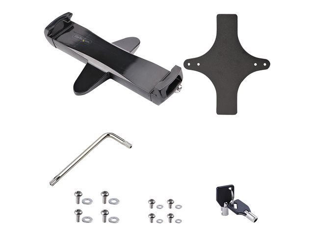 StarTech.com VESA Mount Adapter for Tablets 7.9 to 12.5in - Up to 2kg (4.4lb) - 75x75/100x100 VESA Patterns - Universal Anti-Theft Tablet VESA Mount Clamp - Secure Tablet Mount - Black - Mounting kit (tablet security holder, weighted plate) - for tablet - lockable - steel, plastic - black - screen size: 7.9\" - 12.5\" - arm mountable, stand mountable, VESA bracket mounting - for Apple 11-inch iPad Pro (1st generation, 2nd generation, 3rd generation)