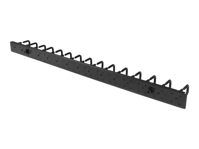 StarTech.com Vertical 0U Server Rack Cable Management w/ D-Ring Hooks - 20U Network Rack Cord Manager Panel - 3ft Wire Organizer (CMVER20UD) - D-ring cable management kit - 91.4 cm - black - 20U - for P/N: RK2537BKM, RK4242BK24, RK4242BK30