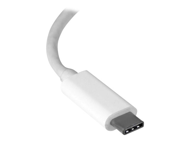 StarTech.com USB C to Gigabit Ethernet Adapter - White - USB 3.1 to RJ45 LAN Network Adapter - USB Type C to Ethernet (US1GC30W) - Network adapter - USB-C - Gigabit Ethernet - white