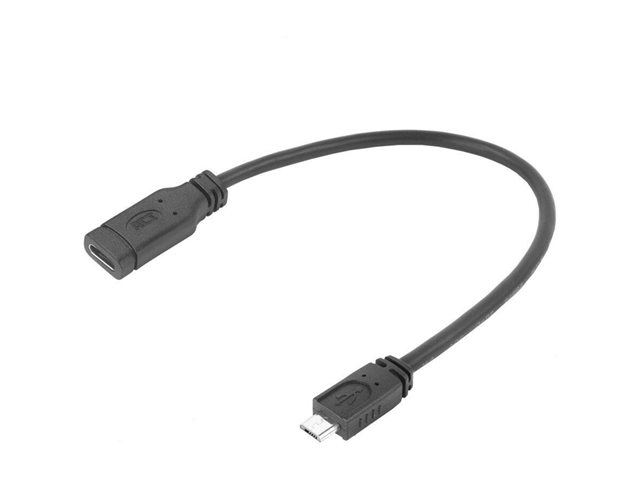 USB Type-C female to USB micro B 2.0 male adapter 0.2m