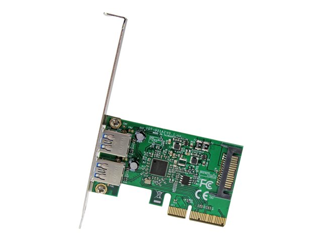 StarTech.com 2-Port USB PCIe Card 10Gbps/port - USB 3.1/3.2 Gen 2 Type-A PCI Express 3.0 x2 Host Controller Expansion Card - Windows/Linux - USB adapter - PCIe 3.0 x4 low profile - USB-C 3.1 Gen 2 x 2 - TAA Compliant