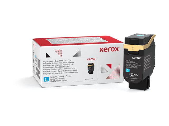 Xerox - High capacity - cyan - original - box - toner cartridge - for Xerox C325
