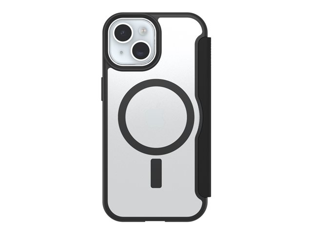 OtterBox React Folio MagSafe Apple iPhone 16e/15/14/13 Black Crystal - clear/black