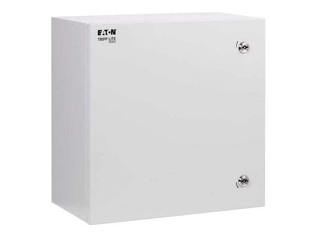Eaton Tripp Lite Series SmartRack Outdoor Industrial Enclosure with Lock - NEMA 4, Surface Mount, Metal Construction, 18 x 18 x 10 in., Gray - Wall mount cabinet - industrial, locking - surface mountable - grey