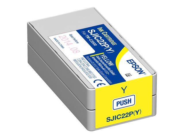 Epson SJIC22P(Y) - Yellow - original - ink cartridge - for TM C3500