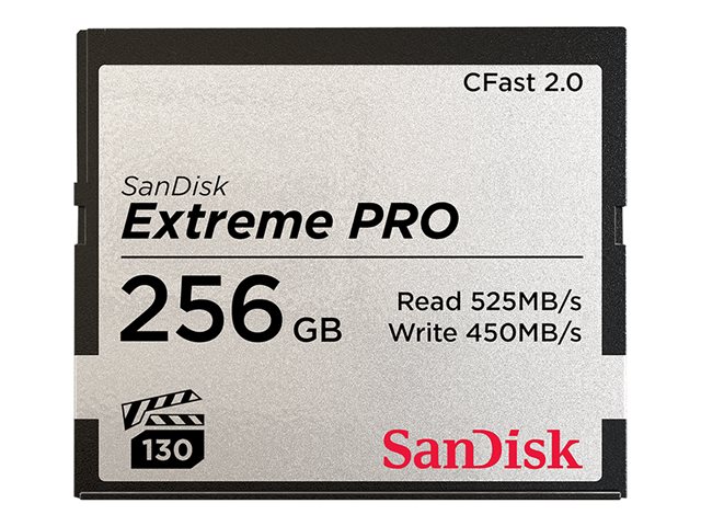 SanDisk Extreme Pro - Flash memory card - 256 GB - CFast 2.0