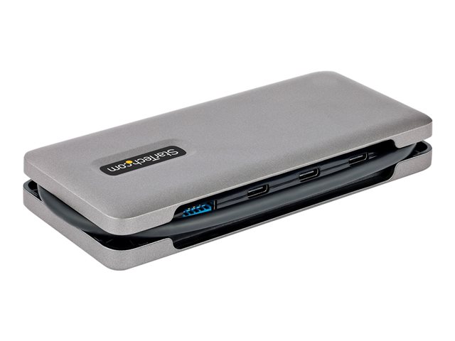 StarTech.com 4-Port USB-C Hub, 1x USB-A and 3x USB-C Ports, USB 3.1 10Gbps, Bus Powered, USB Type C Hub with 9.8in (25cm) Wrap-Around Cable, Portable USB-C to USB-A Hub - USB Expansion Hub (HB31CM1A3CB) - Hub - 1 x USB 3.2 Gen 2 + 3 x USB-C 3.2 Gen 2